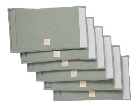 Protections de barreaux de lit en coton Beige+Beige foncé+Bleu/blanc+Ecru léopard+Moutarde+Rose+Rose foncé+Rouge+Vert+Vert tilleul 31 - vertbaudet enfant 