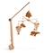 Mobile musical en bois avec jouets ours en gaze de coton - orsino Marron 1 - vertbaudet enfant 