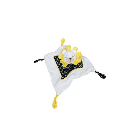 Doudou mouchoir en velours - pluche et pompon Blanc 3 - vertbaudet enfant 