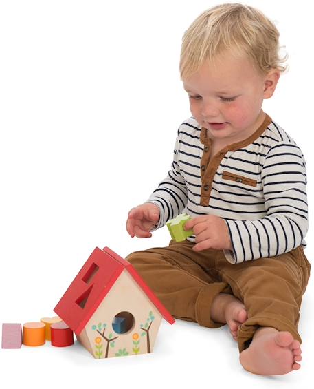 Mon petit nichoir - boîte à formes Rouge 3 - vertbaudet enfant 