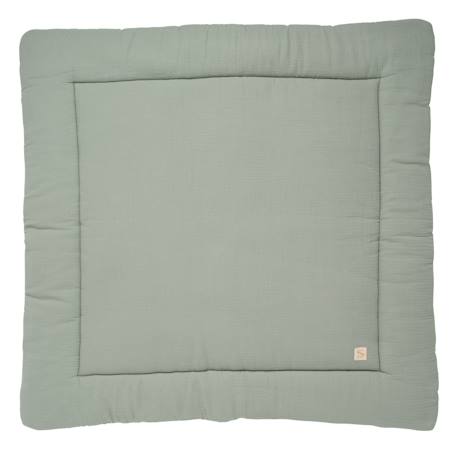 Grand tapis de jeu en double gaze de coton - uni petale Beige+Rose+Rouge+Vert 9 - vertbaudet enfant 