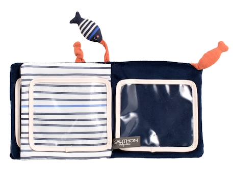 Livre d'éveil marinière avec détail poisson - baby sailor Blanc/bleu 2 - vertbaudet enfant 