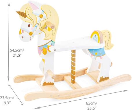 Licorne à bascule carrousel Blanc 3 - vertbaudet enfant 