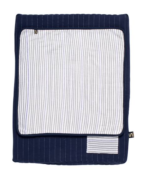 Matelas à langer en double gaze de coton et sa serviette - baby sailor Bleu 4 - vertbaudet enfant 