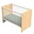 Lit bébé avec têtes de lit arrondies en bois décor chêne miel - vanille Beige+Marron 1 - vertbaudet enfant 