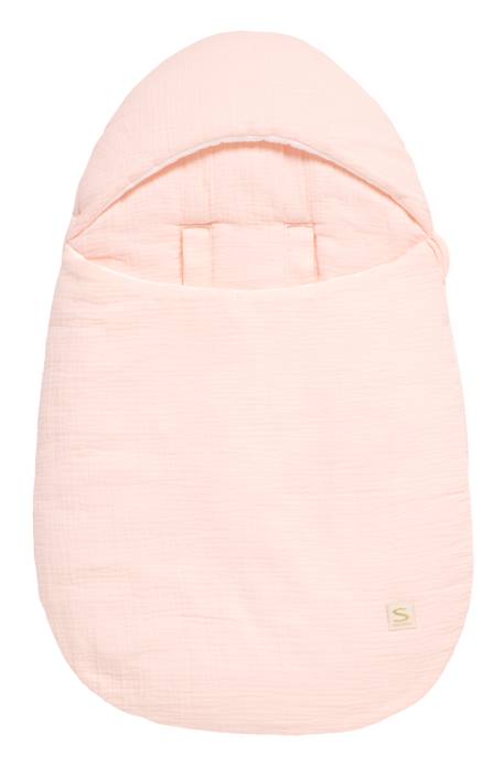 Nid d'ange bébé 5 attaches en double gaze de coton - uni sauge Beige+Rose+Rouge+Vert 3 - vertbaudet enfant 
