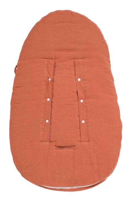 Nid d'ange bébé 5 attaches en double gaze de coton - uni sauge Beige+Rose+Rouge+Vert 6 - vertbaudet enfant 