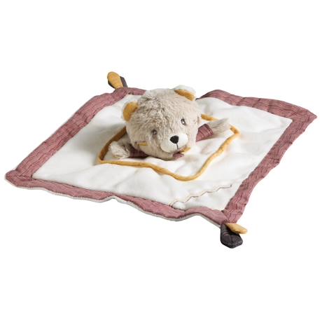 Doudou mouchoir ours en velours - timouki Beige 1 - vertbaudet enfant 
