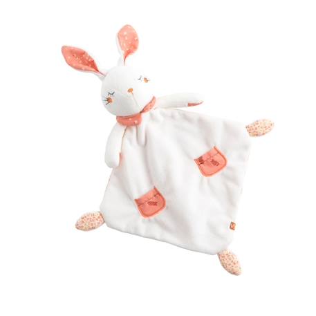 Doudou mouchoir en velours - esmee Blanc 1 - vertbaudet enfant 