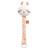 Attache-tétine en velours lapin - esmee Blanc 1 - vertbaudet enfant 