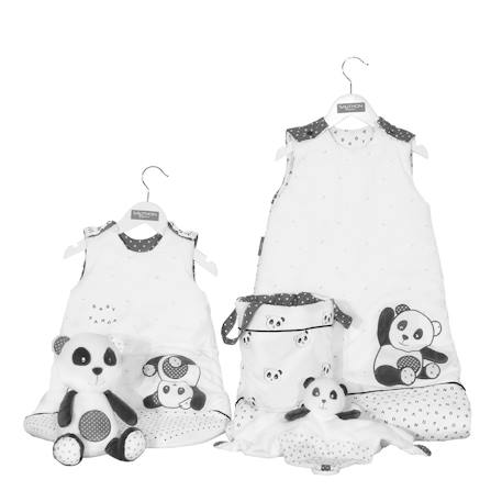 Gigoteuse en coton - chao chao Blanc/noir 3 - vertbaudet enfant 