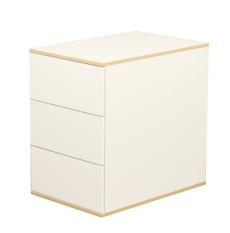 Lit bébé combiné évolutif avec commode à langer 3 tiroirs - balloon Beige/blanc 5 - vertbaudet enfant 