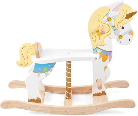Licorne à bascule carrousel Blanc 2 - vertbaudet enfant 