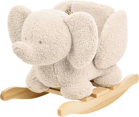 Bascule teddy l'éléphant Beige 1 - vertbaudet enfant 