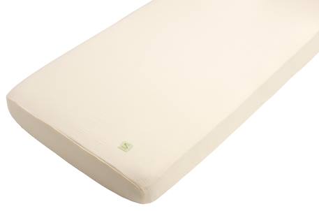 Draps housse bébé en coton bio - uni petale Beige+Rouge+Vert 1 - vertbaudet enfant 