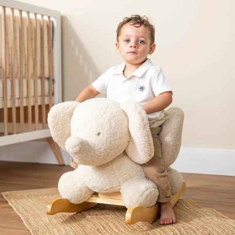 Bascule teddy l'éléphant Beige 2 - vertbaudet enfant 