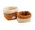 Lot de 2 panières de rangement en double gaze de coton - orsino Marron/beige 1 - vertbaudet enfant 