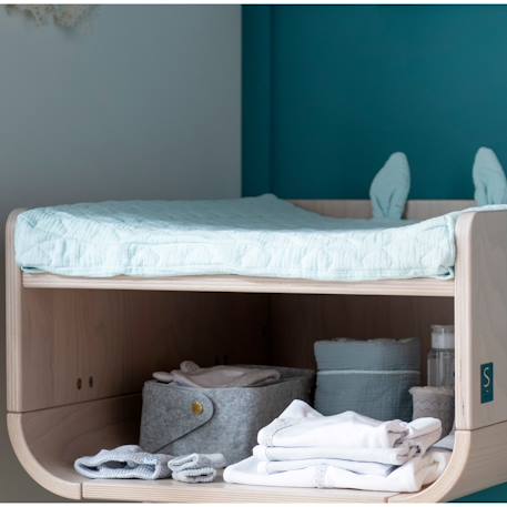 Table à langer pied en bois - bambin Beige 3 - vertbaudet enfant 