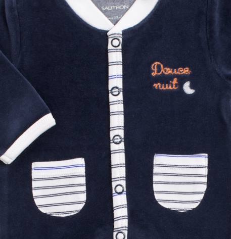 Pyjama bébé avec poches - baby sailor Blanc/bleu+Bleu 6 - vertbaudet enfant 