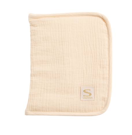 Protège carnet de santé en double gaze de coton - uni terracotta Beige+Rose+Rouge+Vert 1 - vertbaudet enfant 