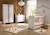 Commode 3 tiroirs pieds bois - paloma Blanc/marron+Marron 4 - vertbaudet enfant 