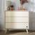 Commode 3 tiroirs sur pieds bois obliques - melinee Marron/beige 6 - vertbaudet enfant 