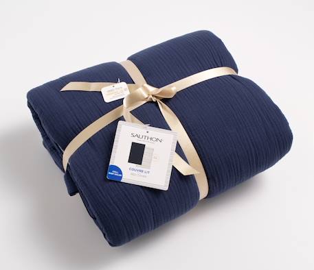 Couvre lit bébé en double gaze de coton - baby sailor Bleu 2 - vertbaudet enfant 