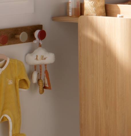 Jouet d'activités en velours - sunlight Blanc 4 - vertbaudet enfant 