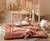 Grand tapis de jeu en double gaze de coton - uni petale Beige+Rose+Rouge+Vert 8 - vertbaudet enfant 