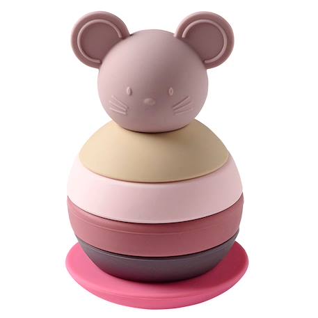 Culbuto empilable souris rose Rose 1 - vertbaudet enfant 