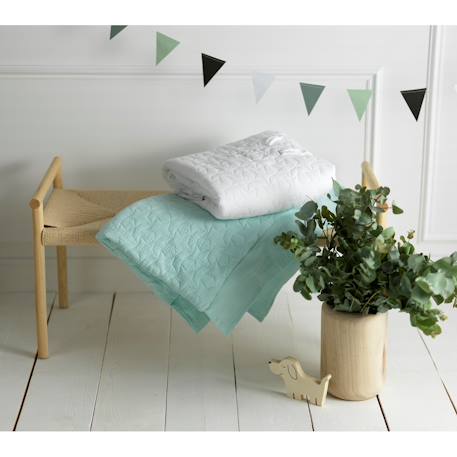 Edredon pour lit évolutif en coton - original Blanc+Bleu ciel+Bleu nuit+Jaune+Rose 3 - vertbaudet enfant 