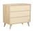 Commode 3 tiroirs sur pieds bois obliques - melinee Marron/beige 2 - vertbaudet enfant 
