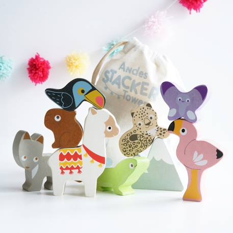 Les animaux des andes Blanc 2 - vertbaudet enfant 