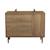 Commode 3 tiroirs et 1 porte avec détail imitation bois texturé et pieds bois - mokka Marron 3 - vertbaudet enfant 