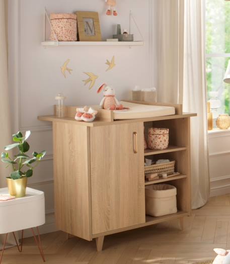 Chambre bébé complète: lit bébé et commode à langer - sam Beige 4 - vertbaudet enfant 