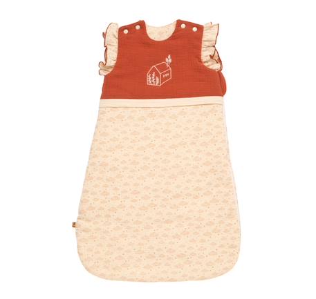 Gigoteuse bébé hiver à volants en double gaze de coton - orsino Beige 1 - vertbaudet enfant 