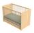 Lit bébé avec têtes de lit arrondies en bois décor chêne miel - vanille Beige+Marron 5 - vertbaudet enfant 