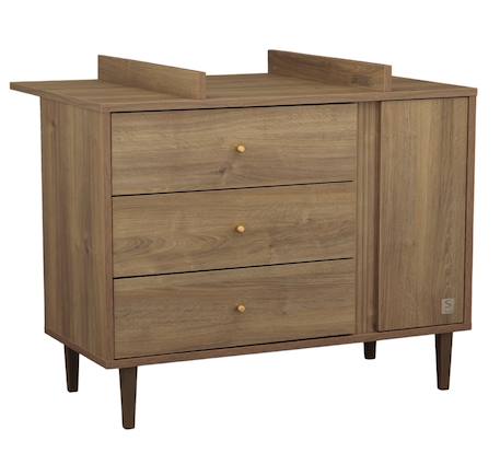 Plan à langer pour commode 3 tiroirs et 1 porte - mokka Marron 2 - vertbaudet enfant 
