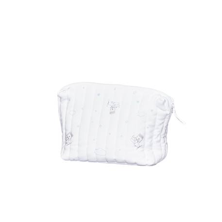 Trousse de toilette en coton bio - lazare Blanc 2 - vertbaudet enfant 
