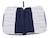 Protège carnet de santé en double gaze de coton marinière - baby sailor Blanc/bleu 2 - vertbaudet enfant 