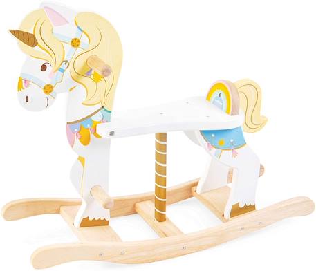 Licorne à bascule carrousel Blanc 1 - vertbaudet enfant 