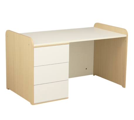Lit bébé combiné évolutif avec commode à langer 3 tiroirs - balloon Beige/blanc 4 - vertbaudet enfant 