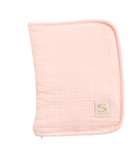 Protège carnet de santé en double gaze de coton - uni terracotta Beige+Rose+Rouge+Vert 3 - vertbaudet enfant 