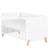 Lit bébé évolutif - little big bed sur pieds en bois - joy Blanc/marron 3 - vertbaudet enfant 