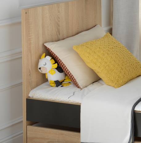 Jouet d'activites en velours - pluche et pompon Blanc 2 - vertbaudet enfant 