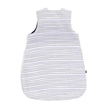 Gigoteuse bébé hiver naissance en double gaze de coton marinière - baby sailor Blanc/bleu 2 - vertbaudet enfant 