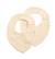 Lot de 2 bavoirs en gaze de coton - uni petale Beige+Rose+Rouge+Vert 1 - vertbaudet enfant 