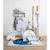 Trousse de toilette en coton bio - blue baleine Blanc 4 - vertbaudet enfant 