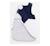 Gigoteuse bébé hiver naissance en double gaze de coton marinière - baby sailor Blanc/bleu 3 - vertbaudet enfant 