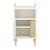 Meuble à langer avec détail imitation bois texturé et pieds bois - paloma Blanc/marron 3 - vertbaudet enfant 